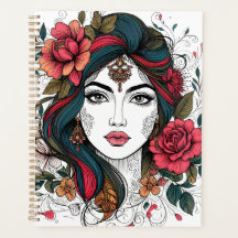 Planificador de Belleza Boho – Rostro Floral