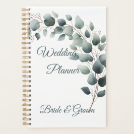 Planificador de Boda de Eucalipto Simple