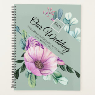PLANIFICADOR DE BODA Morado Monograma