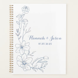 Planificador de Bodas Blissful Blue Blooms