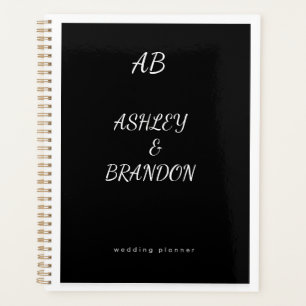 Planificador de Bodas Cubierta Negra  Cuaderno Per