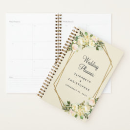 Planificador de Bodas Elegante Chic Acuarela Marco