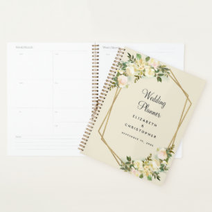 Planificador de Bodas Elegante Chic Acuarela Marco