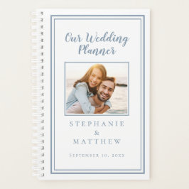Planificador de Bodas Foto Personalizada Polvo Azu