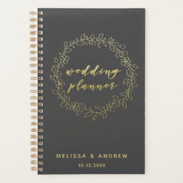 Planificador de bodas - Tipografía de guiones de o