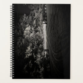 Planificador de Bosque Nevado Nocturno