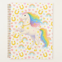 Planificador de Caballos Arcoíris para Niños — Coo