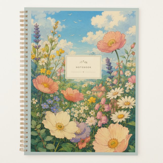 Planificador de Cabaña de Pradera de Flores Silves (Anverso)