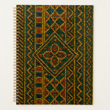 Planificador de Calendario Africano de Lujo Kente 