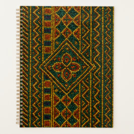 Planificador de Calendario Africano de Lujo Kente 