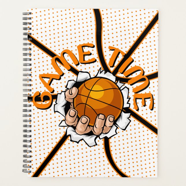 Planificador de calendario de baloncesto en tiempo (Anverso)
