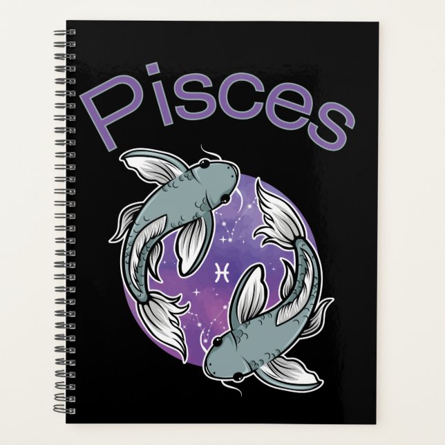 Planificador de calendario de Rótulo de Pisces Zod (Anverso)