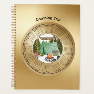 Planificador de calendario de viaje de camping 202