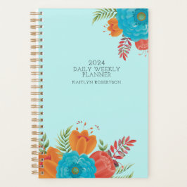 Planificador de calendario femenino retro sin fech