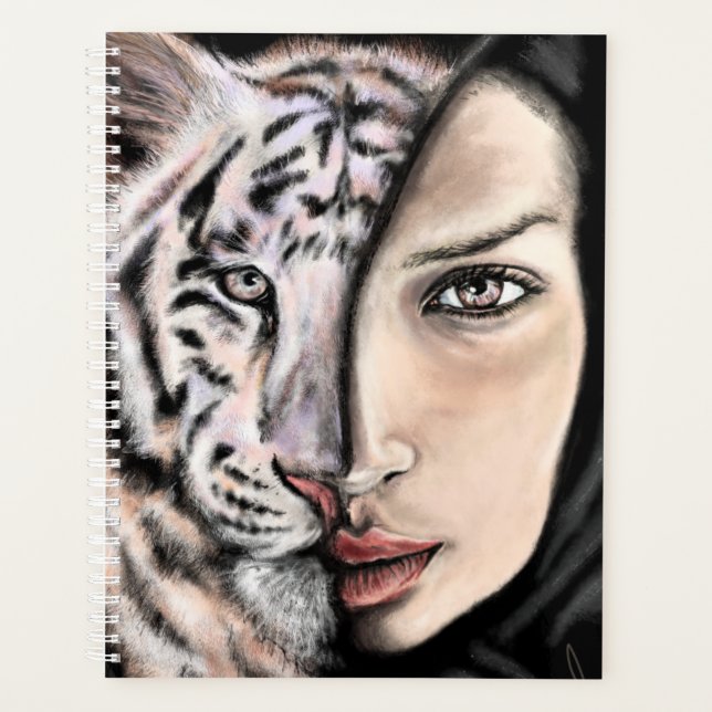 Planificador de Chica de tigres blancos (Anverso)