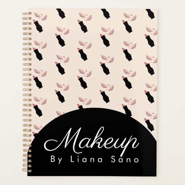 Planificador de citas de artista de labios de maqu (Anverso)