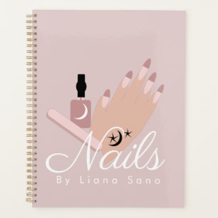 Planificador de citas de artista de uñas con tatua