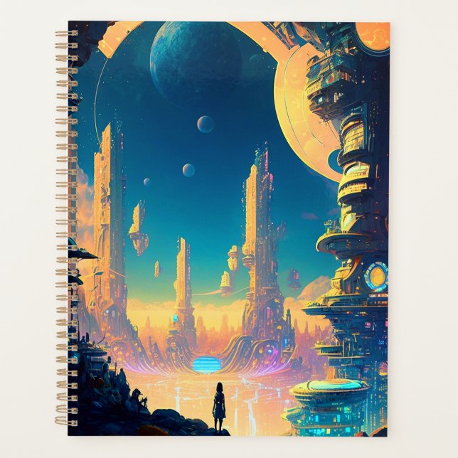 Planificador de Ciudad Futurista de Ciencia Ficció (Anverso)