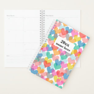 Planificador de corazones personalizados