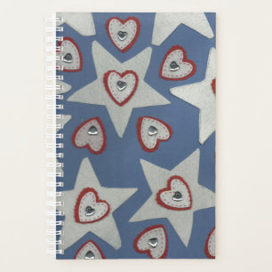 Planificador de corazones y estrellas