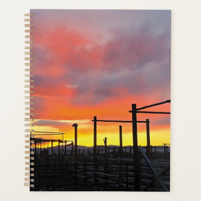 Planificador de Corral al Atardecer (Anverso)