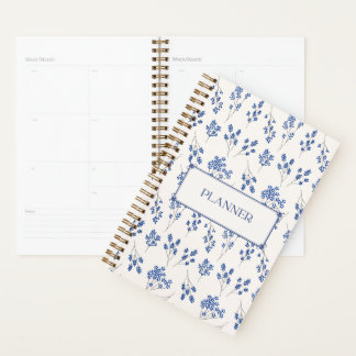 Planificador de Cuaderno de Tapa Dura Floral