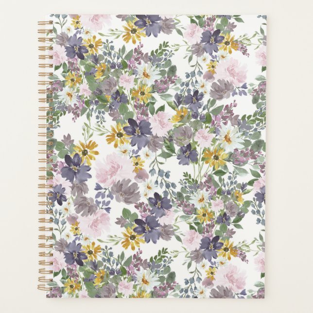 Planificador de día floral de primavera (Anverso)