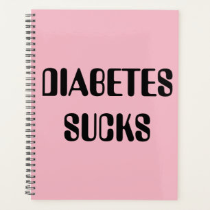 Planificador de diabetes rosa