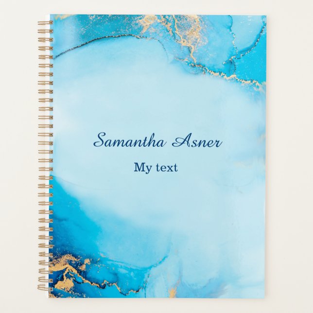 Planificador de diario de cuaderno personalizado (Anverso)