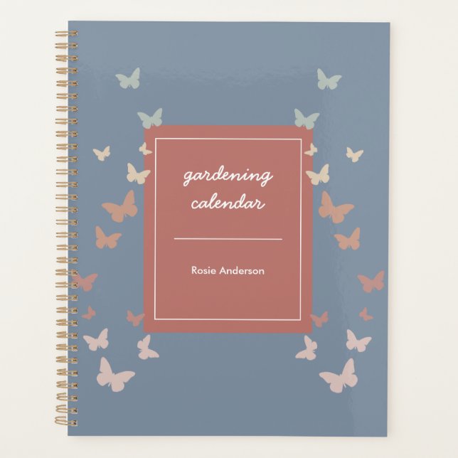 Planificador de Diario Pastel Gardening personaliz (Anverso)