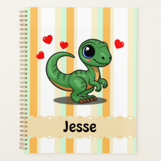 Planificador de dinosaurio Velociraptor personaliz