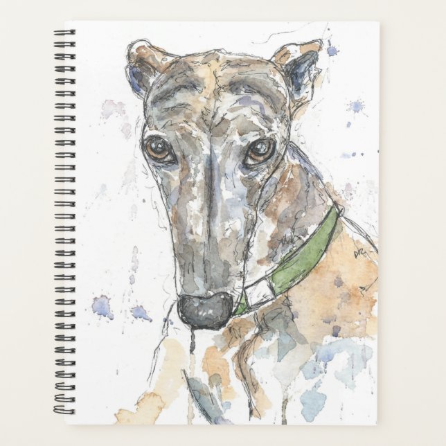 Planificador de diseño de Brindle Greyhound (Anverso)