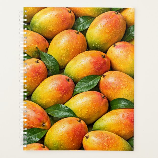 Planificador de diseño de fruta de mango tropical (Anverso)