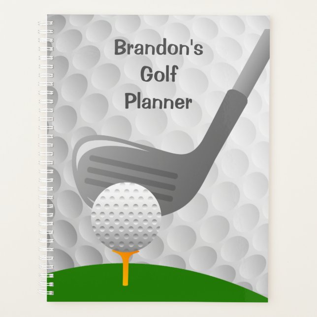 Planificador de diseño de golf semanal/mensual (Anverso)