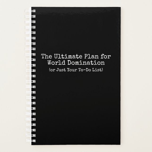 Planificador de dominación mundial (Anverso)