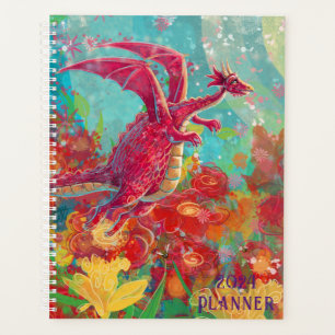 Planificador de dragón de flores