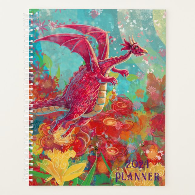 Planificador de dragón de flores (Anverso)