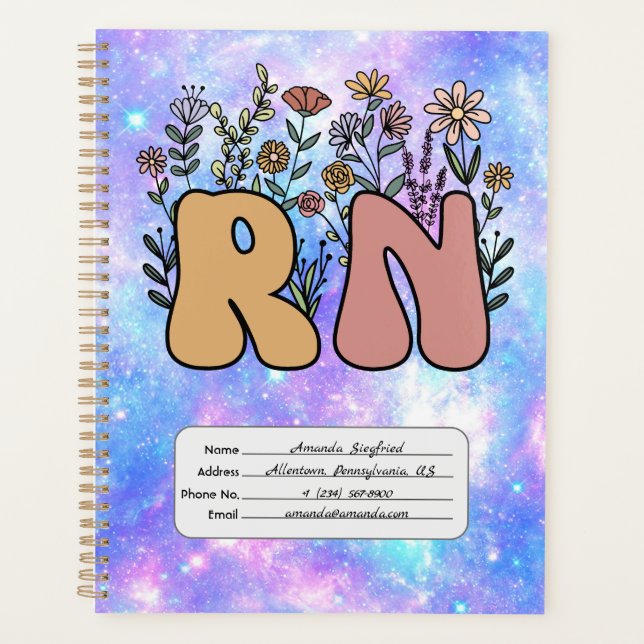 Planificador de enfermeras registrado (Anverso)