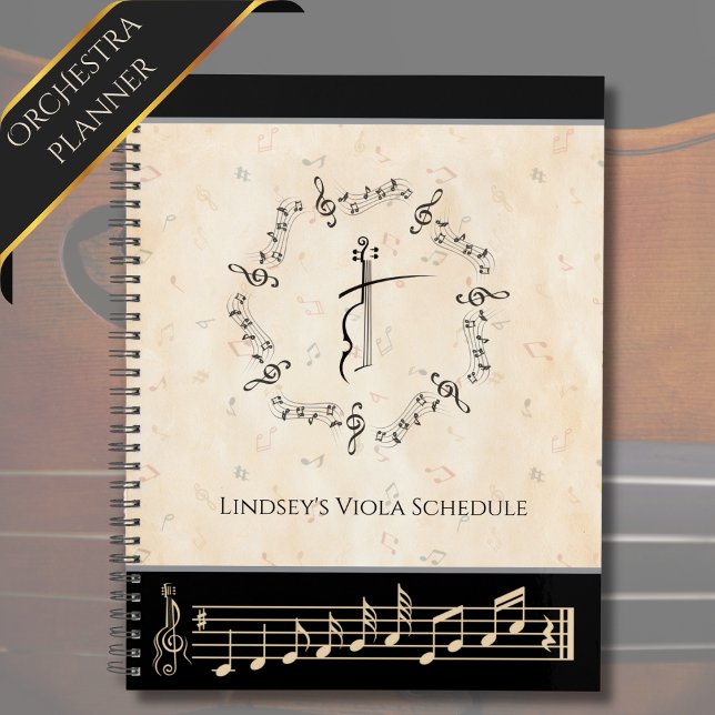 Planificador de Ensayos para Estudiantes de Orques (Stay on top of your musical rehearsals, performances, and daily practice schedules)