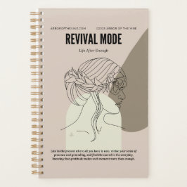 Planificador de esbozo floral contemporáneo