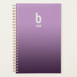 Planificador de espiral morado – 2026 Respiración