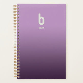 Planificador de espiral morado – 2026 Respiración