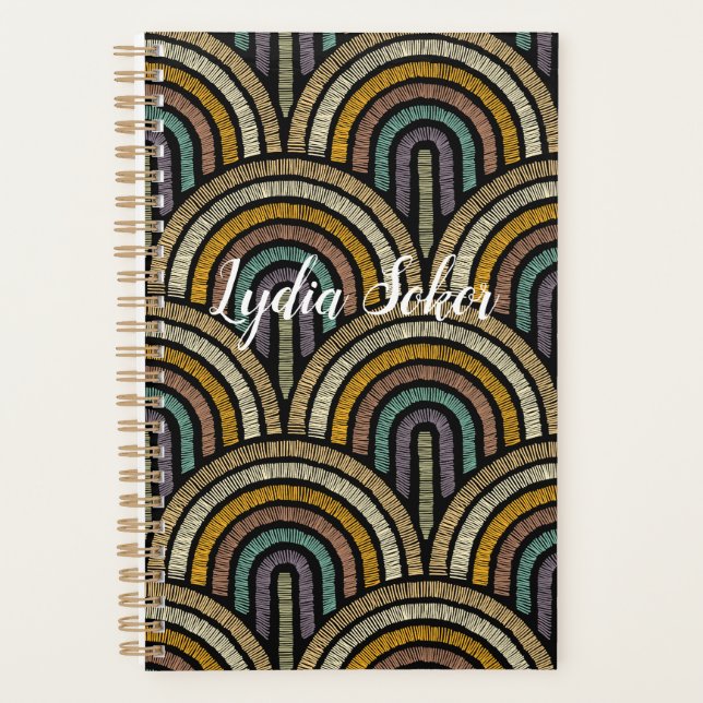 Planificador de estilo bordado personalizado (Anverso)