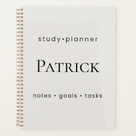 Planificador de Estudio Personalizado Estético Sem
