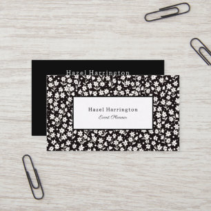 Planificador de eventos florales para tarjetas de 