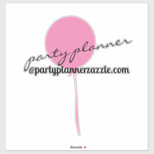 Planificador de fiesta con globos Pegatina para co