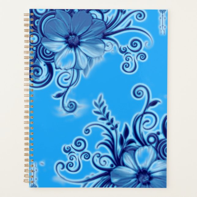 Planificador de Flor Azul (Anverso)