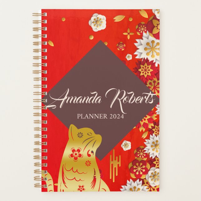 Planificador De Flores Del Año Del Cat 2024 (Anverso)