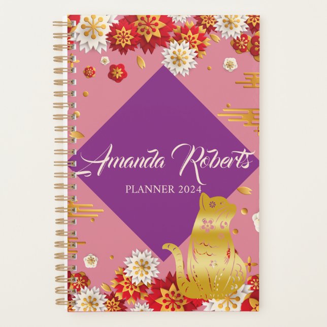 Planificador De Flores Del Año Del Cat 2024 (Anverso)