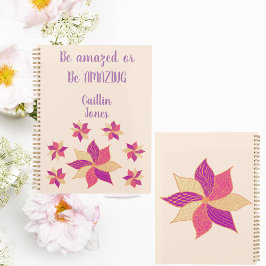 Planificador de Flores Feliz Personalizado